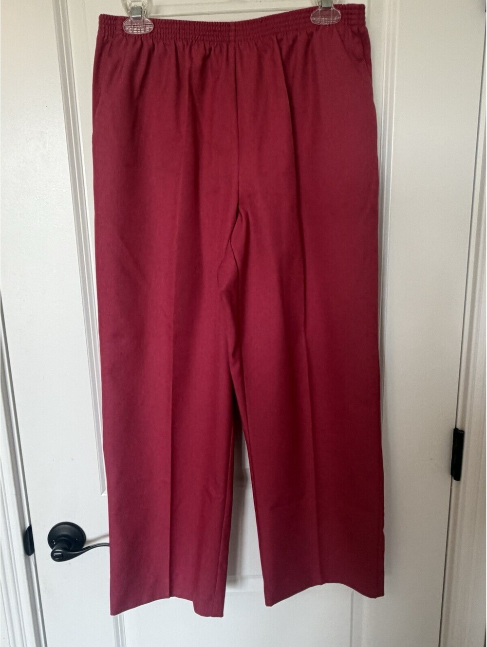 Alfred Denner Women’s Size 12 Petite Pull On Trousers Magenta